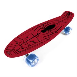 Seven Penny Skateboard Spider-Man med gummihjul 